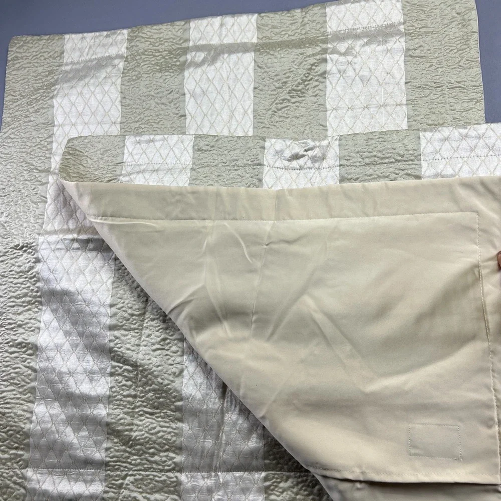 Set Of 2 Raymond Waites Euro Sham Multicolor Quilted Diamond Bedding (28